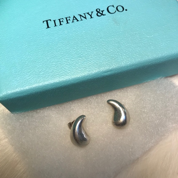 Tiffany & Co. Jewelry - Tiffany&Co Teardrop Earrings Silver Elsa Peretti